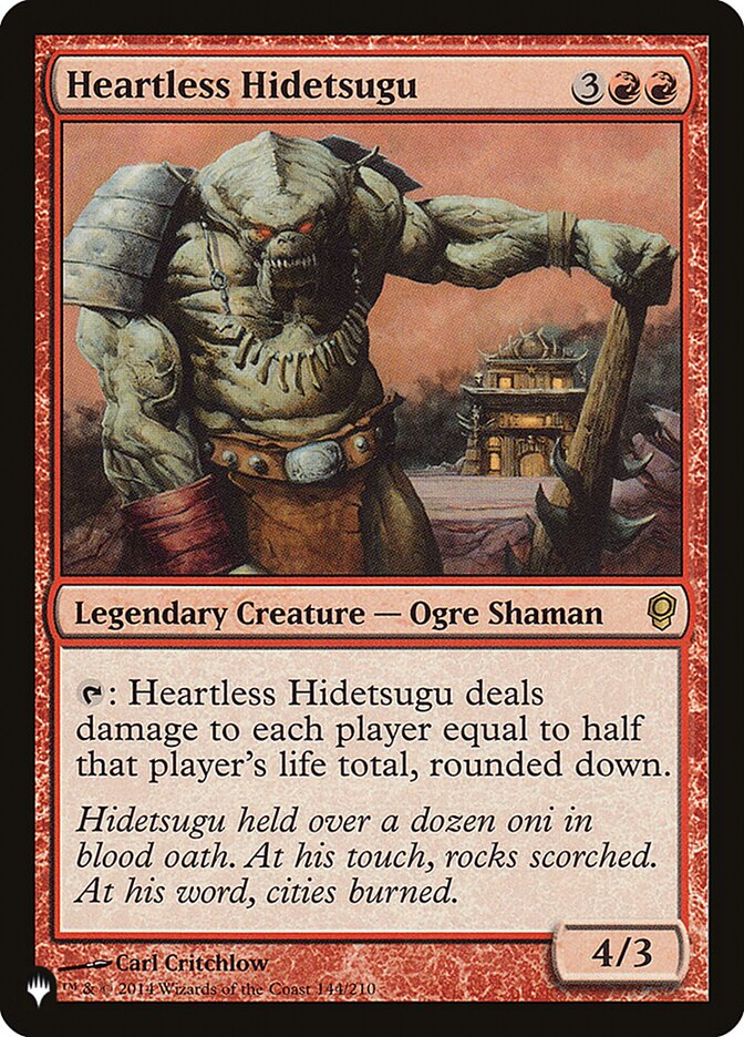 Heartless Hidetsugu [The List] - The Mythic Store | 24h Order Processing