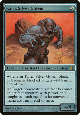 Karn, Silver Golem (Oversized) [Commander's Arsenal Oversized] - The Mythic Store | 24h Order Processing