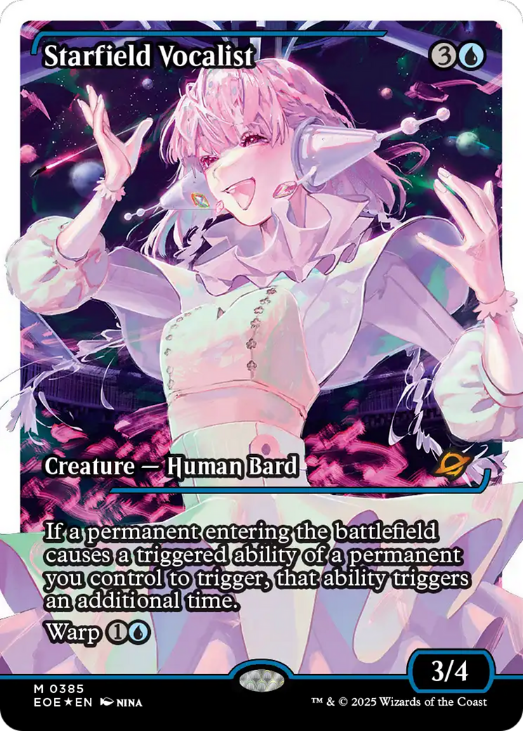 Starfield Vocalist (Showcase) (Fracture Foil) [Edge of Eternities] - The Mythic Store | 24h Order Processing