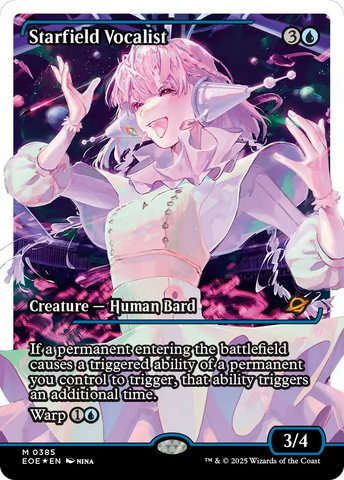 Starfield Vocalist (Showcase) (Fracture Foil) [Edge of Eternities] - The Mythic Store | 24h Order Processing