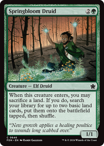 Springbloom Druid [Foundations] - The Mythic Store | 24h Order Processing