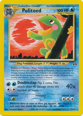 Politoed (27/75) [Neo Discovery Unlimited] - The Mythic Store | 24h Order Processing
