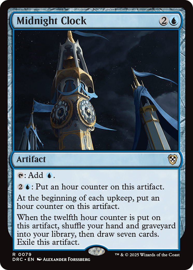 Midnight Clock [Aetherdrift Commander] - The Mythic Store | 24h Order Processing