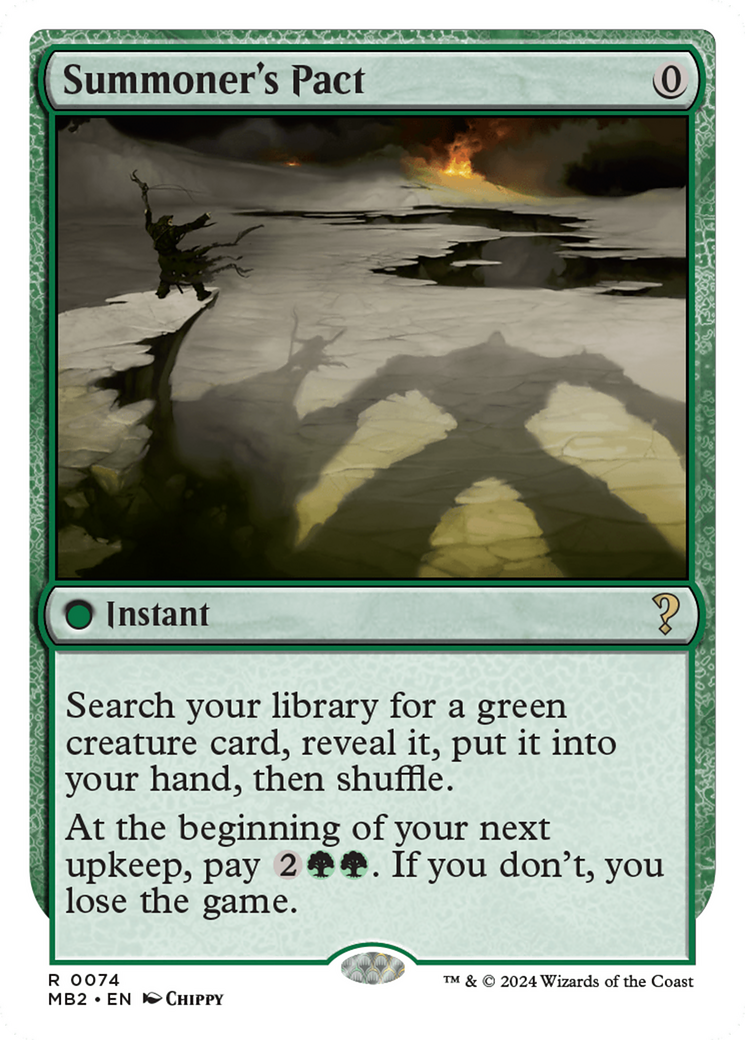 Summoner's Pact (White Border) [Mystery Booster 2] - The Mythic Store | 24h Order Processing