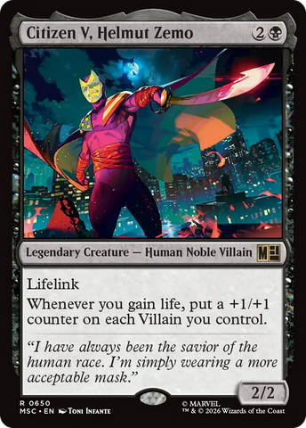 Citizen V, Helmut Zemo [Marvel Super Heroes Commander] - The Mythic Store | 24h Order Processing