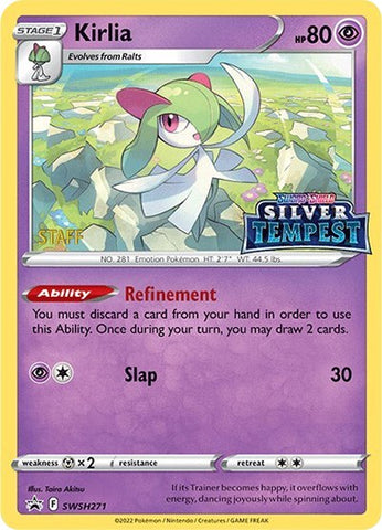 Kirlia (SWSH271) (Prerelease) (Staff) [Sword & Shield: Black Star Promos] - The Mythic Store | 24h Order Processing