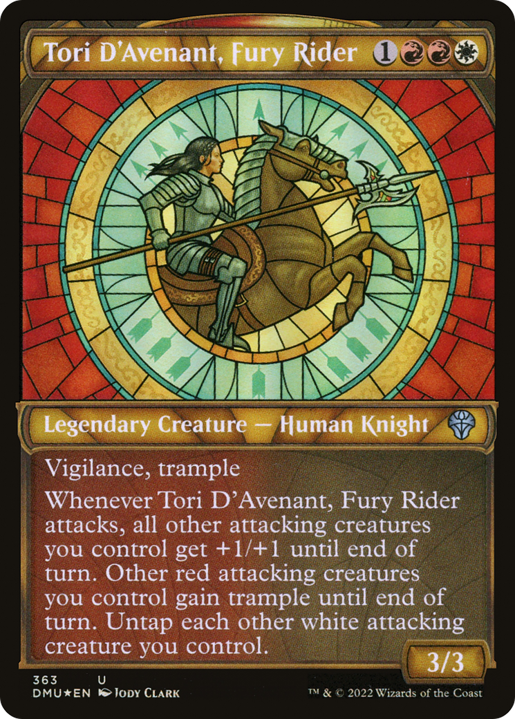 Tori D'Avenant, Fury Rider (Showcase Textured) [Dominaria United] - The Mythic Store | 24h Order Processing