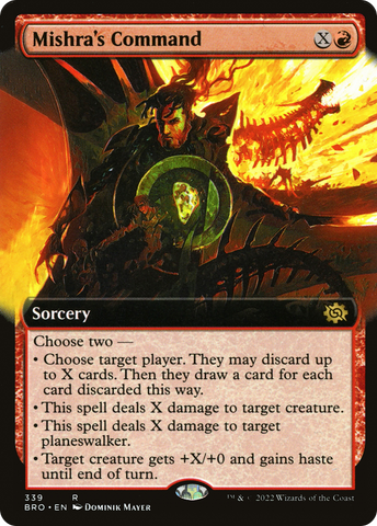 Mishra's Command (Extended Art) [The Brothers' War] - The Mythic Store | 24h Order Processing