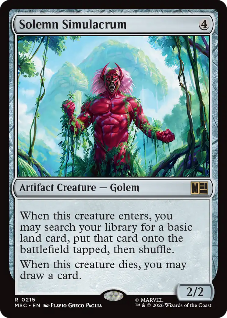 Solemn Simulacrum (Surge Foil) [Marvel Super Heroes Commander] - The Mythic Store | 24h Order Processing