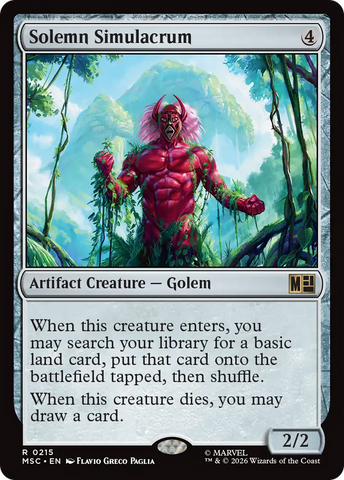 Solemn Simulacrum [Marvel Super Heroes Commander] - The Mythic Store | 24h Order Processing