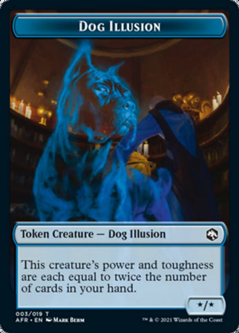 Dog Illusion // Zariel, Archduke of Avernus Emblem Double-Sided Token [Dungeons & Dragons: Adventures in the Forgotten Realms Tokens] - The Mythic Store | 24h Order Processing