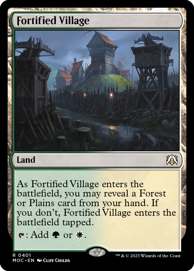 Fortified Village [March of the Machine Commander] - The Mythic Store | 24h Order Processing