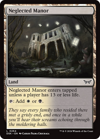 Neglected Manor [Duskmourn: House of Horror] - The Mythic Store | 24h Order Processing