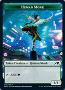 Spirit (002) // Human Monk Double-Sided Token [Kamigawa: Neon Dynasty Tokens] - The Mythic Store | 24h Order Processing