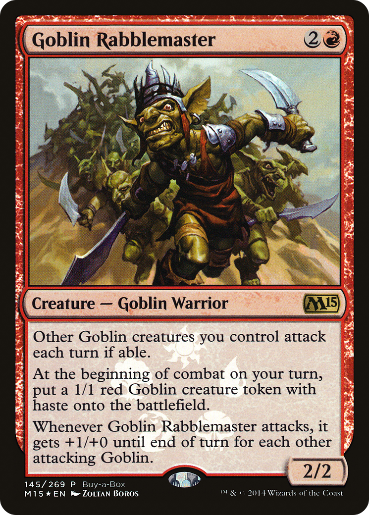 Goblin Rabblemaster (Buy-A-Box) [Magic 2015 Promos] - The Mythic Store | 24h Order Processing