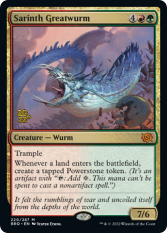 Sarinth Greatwurm [The Brothers' War Prerelease Promos] - The Mythic Store | 24h Order Processing