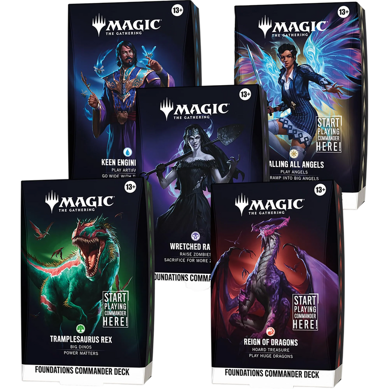 Foundations - Commander Deck (Set of 5) - The Mythic Store | 24h Order Processing