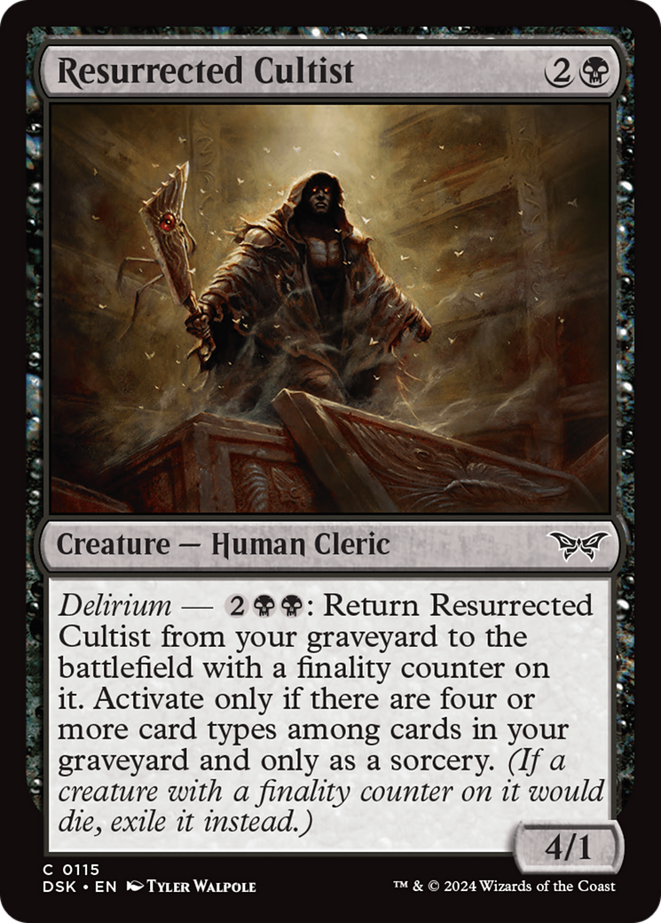 Resurrected Cultist [Duskmourn: House of Horror] - The Mythic Store | 24h Order Processing