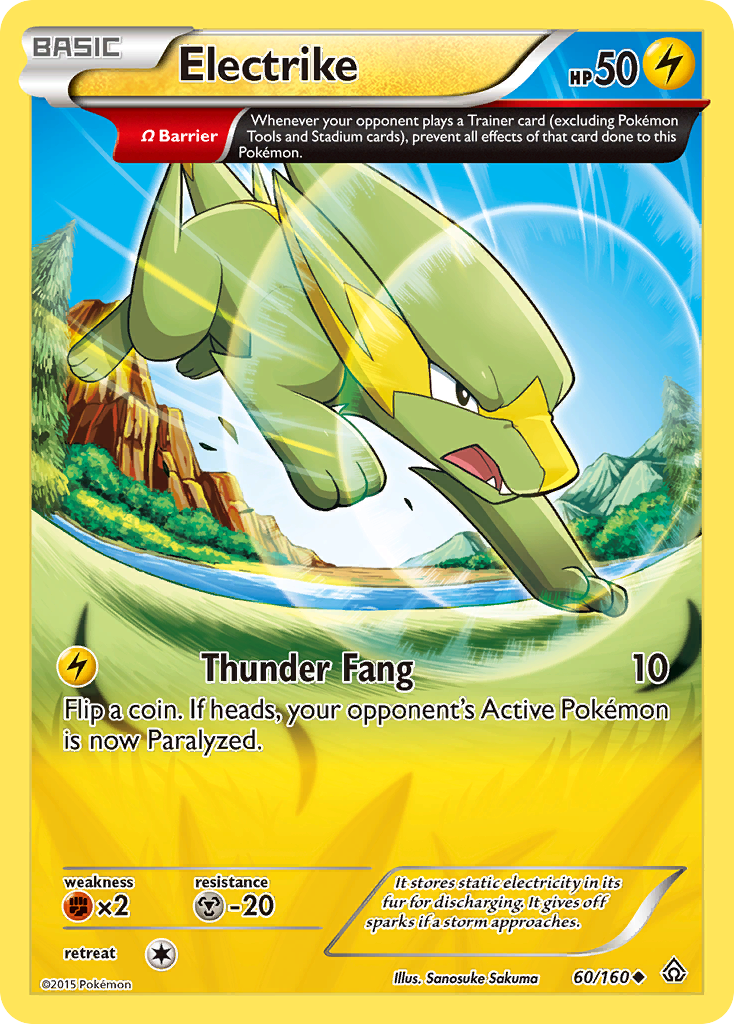 Electrike (60/160) [XY: Primal Clash] - The Mythic Store | 24h Order Processing