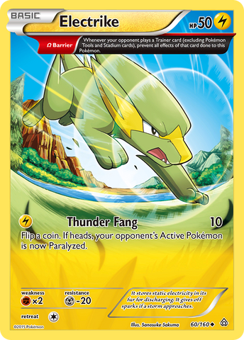 Electrike (60/160) [XY: Primal Clash] - The Mythic Store | 24h Order Processing