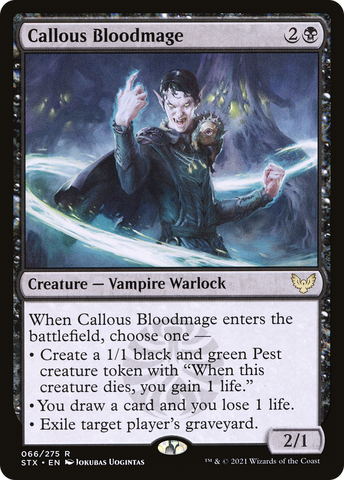 Callous Bloodmage [Strixhaven: School of Mages] - The Mythic Store | 24h Order Processing