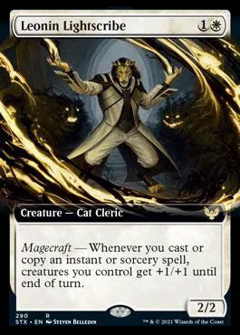 Leonin Lightscribe (Extended Art) [Strixhaven: School of Mages] - The Mythic Store | 24h Order Processing