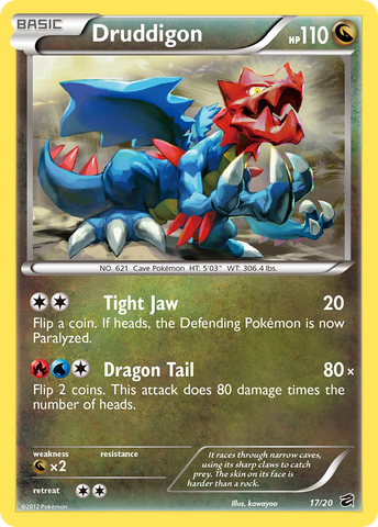 Druddigon (17/20) [Black & White: Dragon Vault] - The Mythic Store | 24h Order Processing