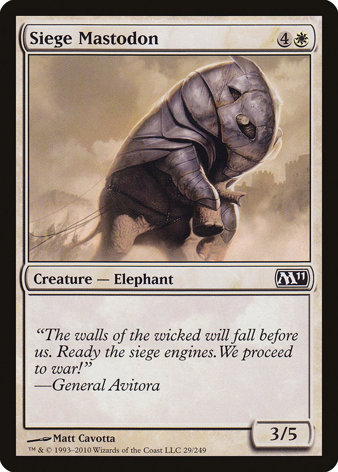 Siege Mastodon [Magic 2011] - The Mythic Store | 24h Order Processing