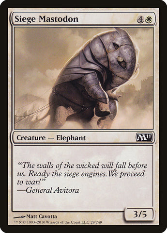 Siege Mastodon [Magic 2011] - The Mythic Store | 24h Order Processing