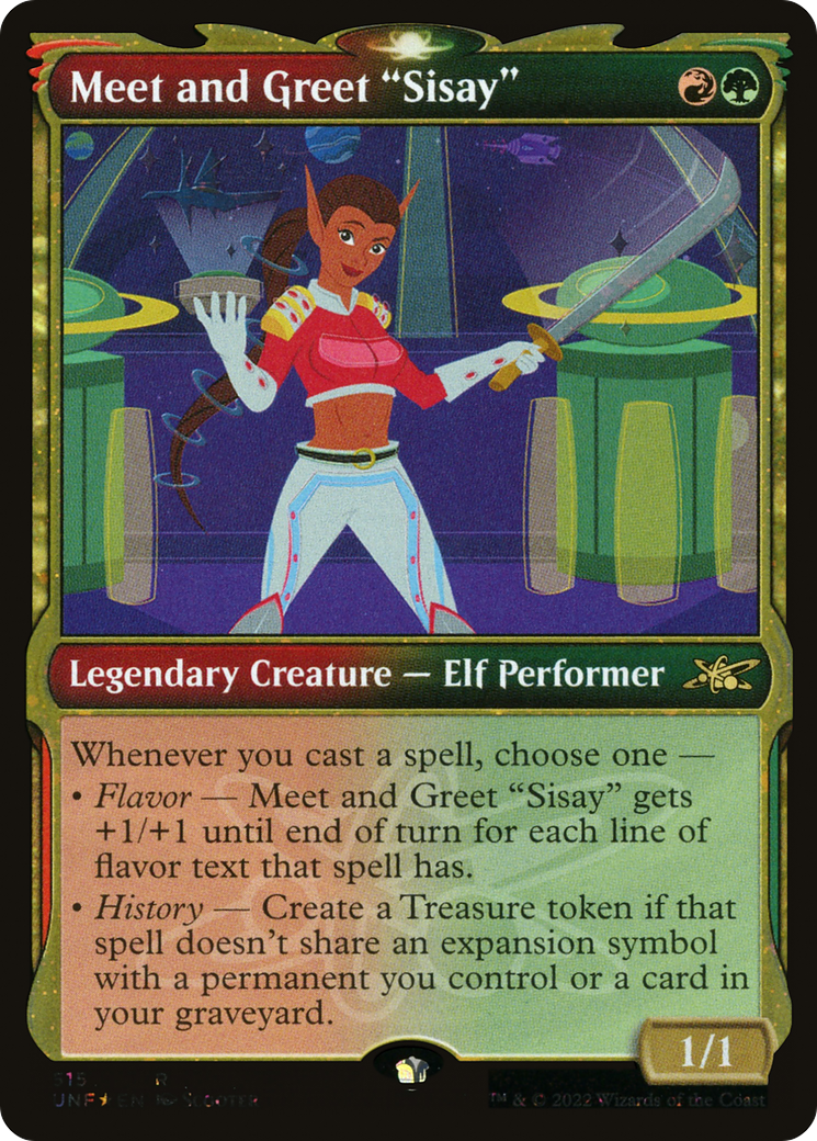 Meet and Greet "Sisay" (Showcase) (Galaxy Foil) [Unfinity] - The Mythic Store | 24h Order Processing