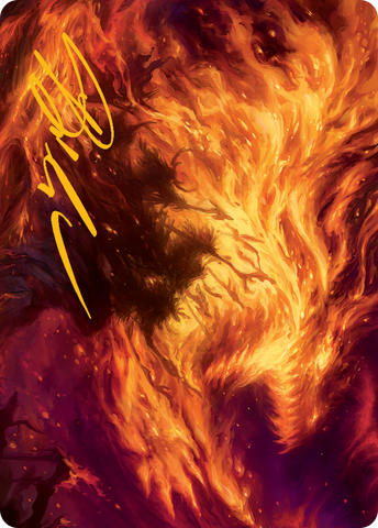 Stoke the Flames Art Card (Gold-Stamped Signature) [March of the Machine Art Series] - The Mythic Store | 24h Order Processing