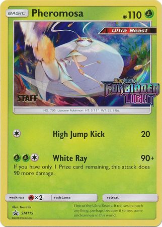 Pheromosa (SM115) (Staff Prerelease Promo) [Sun & Moon: Black Star Promos] - The Mythic Store | 24h Order Processing