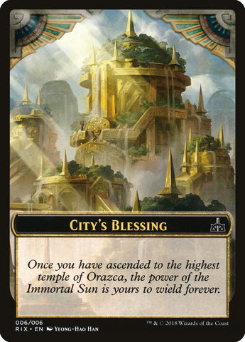 City's Blessing [Rivals of Ixalan Tokens] - The Mythic Store | 24h Order Processing