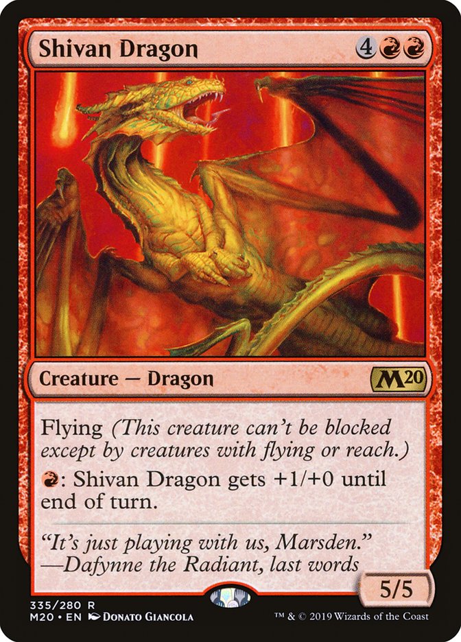 Shivan Dragon [Core Set 2020] - The Mythic Store | 24h Order Processing