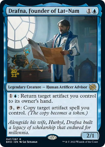 Drafna, Founder of Lat-Nam [The Brothers' War Prerelease Promos] - The Mythic Store | 24h Order Processing