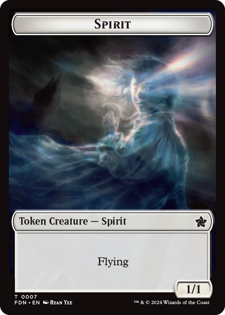 Spirit // Cat (0001) Doubled-Sided Token [Foundations Tokens] - The Mythic Store | 24h Order Processing