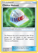 Choice Helmet (169/214) [Sun & Moon: Lost Thunder] - The Mythic Store | 24h Order Processing