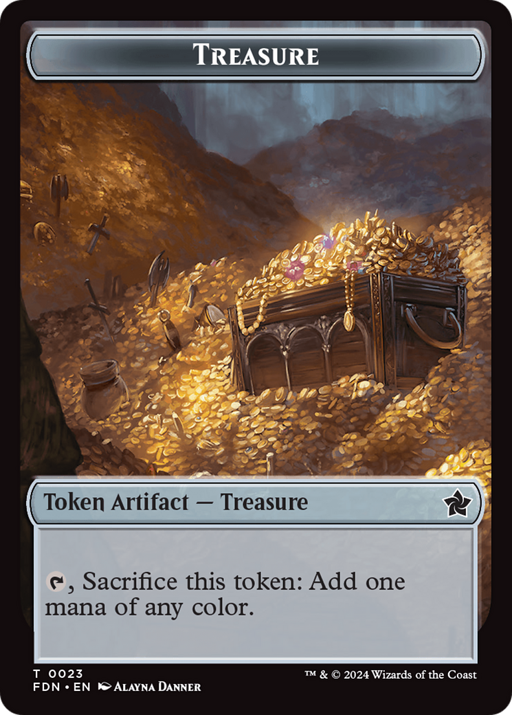Goblin // Treasure Double-Sided Token [Foundations Tokens] - The Mythic Store | 24h Order Processing
