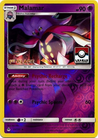 Malamar (51/131) (League Promo 1st Place) [Sun & Moon: Forbidden Light] - The Mythic Store | 24h Order Processing