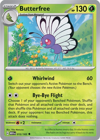 Butterfree (012/165) [Scarlet & Violet 151] - The Mythic Store | 24h Order Processing