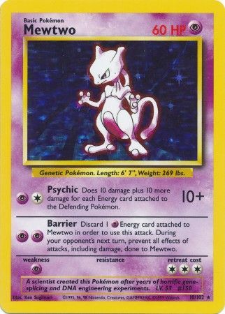 Mewtwo (10/102) [Base Set Unlimited] - The Mythic Store | 24h Order Processing