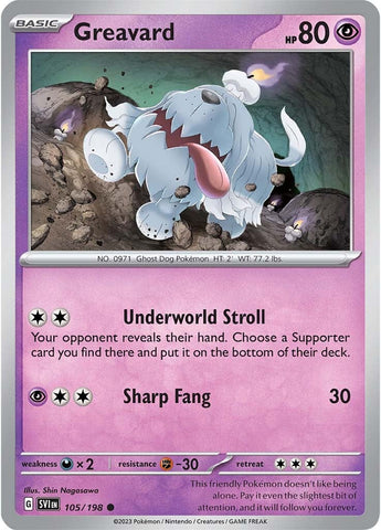Greavard (105/198) [Scarlet & Violet: Base Set] - The Mythic Store | 24h Order Processing