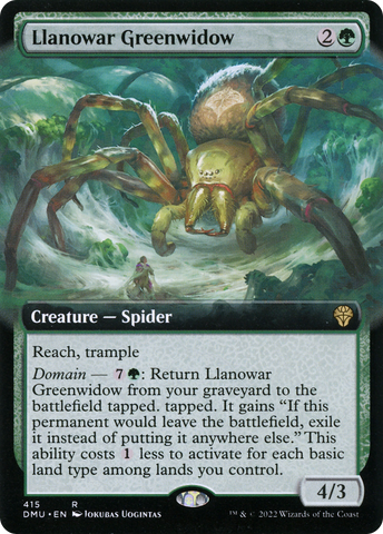 Llanowar Greenwidow (Extended Art) [Dominaria United] - The Mythic Store | 24h Order Processing