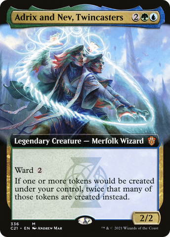 Adrix and Nev, Twincasters (Extended Art) [Commander 2021] - The Mythic Store | 24h Order Processing