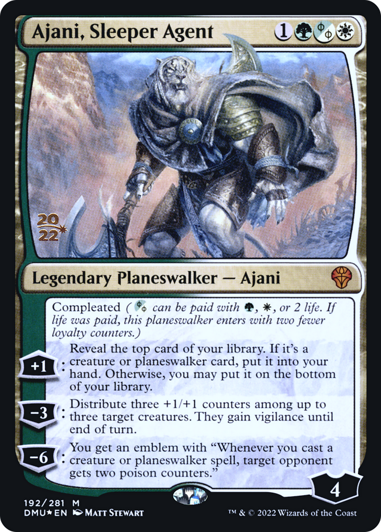 Ajani, Sleeper Agent [Dominaria United Prerelease Promos] - The Mythic Store | 24h Order Processing