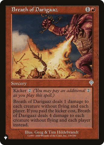 Breath of Darigaaz [The List] - The Mythic Store | 24h Order Processing