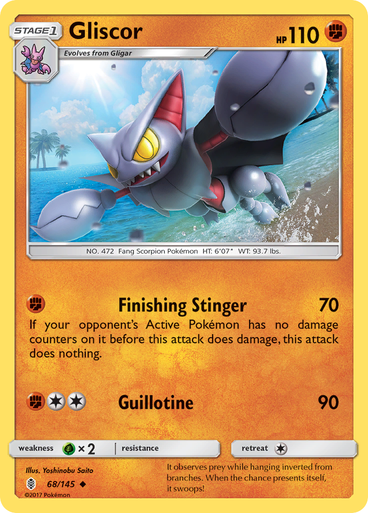 Gliscor (68/145) [Sun & Moon: Guardians Rising] - The Mythic Store | 24h Order Processing