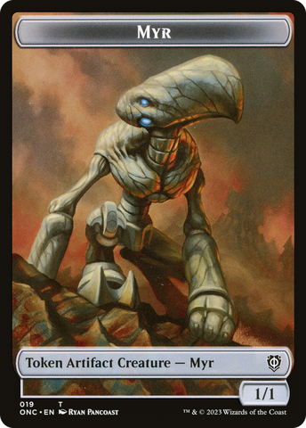 Myr // Thopter Double-Sided Token [Phyrexia: All Will Be One Commander Tokens] - The Mythic Store | 24h Order Processing