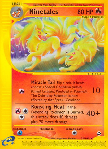 Ninetales (25/147) [Aquapolis] - The Mythic Store | 24h Order Processing