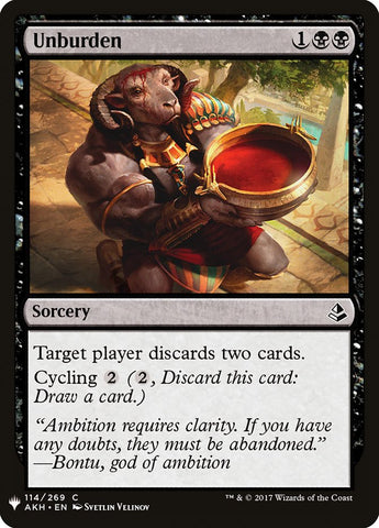 Unburden [Mystery Booster] - The Mythic Store | 24h Order Processing